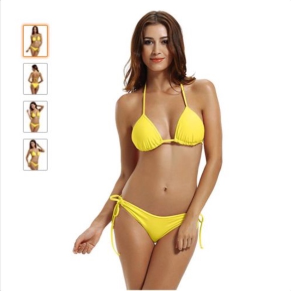 Nwt Zeraca Womens Yellow Medium Bikini Nwt Zeraca Womens Yellow Medium Bikini